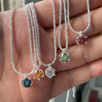 Crystal Zircon diamond Round Retro Simple Necklace Complete set