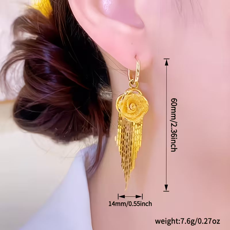14 k Gold Rose Set