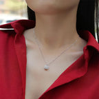 Shiny Diamond Exquisite Square Necklace