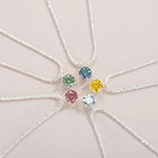 Crystal Zircon diamond Round Retro Simple Necklace Complete set
