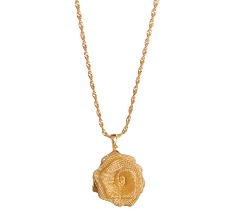14 k Gold Rose Set