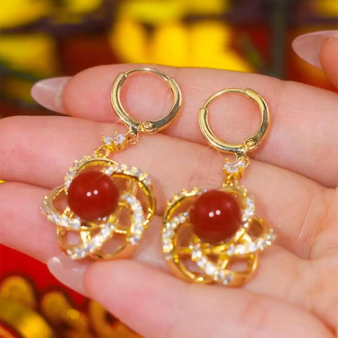 High end american earrings(24k gold plated)